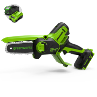 Цепная мини-пила Greenworks 24V G24MCS10 (10 см) аккумуляторная в Мещовске